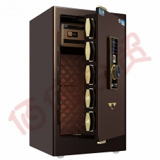 虎牌尚悦80型保险柜指纹密码保管柜CSP认证可入墙入柜保险箱 尚悦系列 80cm 摩卡棕