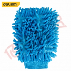■得力DL882004- 双绒面洗车手套清洁用品- 加长绒毛加大加厚掌面