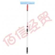 美丽雅  玻璃擦长杆双面檫玻璃神器家用窗户清洁工具双层刷刮 双洁擦玻器-不可弯曲（3个起售）