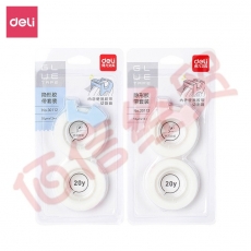 得力(deli) 透明隐形胶带套装 改错纠正手撕写字复制胶布 宽12mm长18.2m 2卷30112 260571