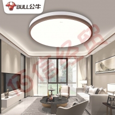 公牛（BULL）吸顶灯 朗晨圆形卧室灯客厅灯全屋灯北欧风简约现代三段调光调色48W