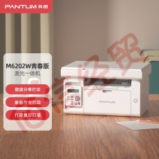 奔图（ PANTUM） M6202W青春版 黑白激光三合一多功能一体机 无线WIFI家用打印 复印扫描