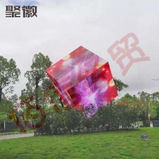 聚徽 LED魔方屏 室内户外全彩显示屏 正方体电子广告屏 门头引流神器 彩色滚动字幕屏 P2（1㎡）