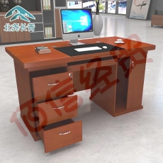 北尧长青经理桌主管桌组合老板桌大班台办公桌BY-JLZ120红色包安装