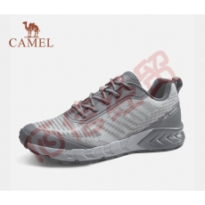 骆驼（CAMEL）跑鞋男士全地形运动款低帮透气休闲运动防滑耐磨户外徒步鞋 深灰/银 40