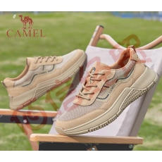 骆驼（CAMEL）男鞋2023春季款工装鞋复古百搭透气时尚运动男士厚底老爹鞋 卡其 38