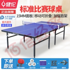 健伦（JEEANLEAN） 乒乓球桌室内家用可折叠比赛专业标准移动乒乓球台户外 标准款KL301S（室内款）