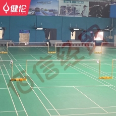 健伦（JEEANLEAN）室内羽毛球场地胶球馆专用运动地垫PVC整片安装4.5mm 水晶砂4mm 包安装