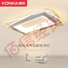 康佳（KONKA）客厅LED吸顶灯北欧现代客厅餐厅灯饰客厅线条灯具全屋套餐 拉登 【拉登】3室2厅