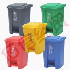 乙晨合分类垃圾桶带轮垃圾桶脚踏垃圾桶金属环卫垃圾桶 100K型（颜色备注）（单个价）4个起售