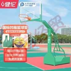 健伦篮球架成人户外标准篮球框室外移动凹箱球架