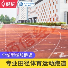 健伦（JEEANLEAN）塑胶跑道 学校操场体育场透气型塑胶跑道 全塑型跑道 13mm包安装