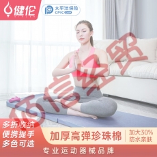 健伦（JEEANLEAN）健身体操垫 瑜伽舞蹈练功 仰卧起坐运动垫子 100*200*5 海棉