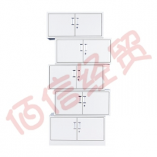 京中柜文件柜办公柜钢制铁皮柜档案柜五节柜财务室票据凭证柜分体档案柜加厚【5节】