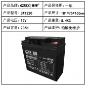 商宇（CPSY）UPS不间断电源电池 商宇原装电池 商宇电池 GW1220