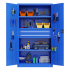 汇云星重型工具柜铁皮五金储物柜工厂车间用带抽屉汽修多功能收纳柜 三抽带网蓝色 加厚款