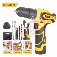 ■得力(deli)手电钻12V无线双速锂电电钻充电钻电起子电动螺丝刀充电批充电式家用套装多功能冲击钻 12V（单电池包冲击款）DL6265