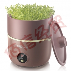 小熊（Bear） 豆芽机紫砂陶瓷罐红豆绿豆黄豆豌豆蔬菜苗培育箱多功能家用全自动微电脑全自动断电记忆 DYJ-B01C1褐色