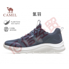 骆驼（CAMEL）休闲鞋2023春夏情侣款网孔透气轻便休闲运动鞋 C13S304013，海岸蓝，男 44